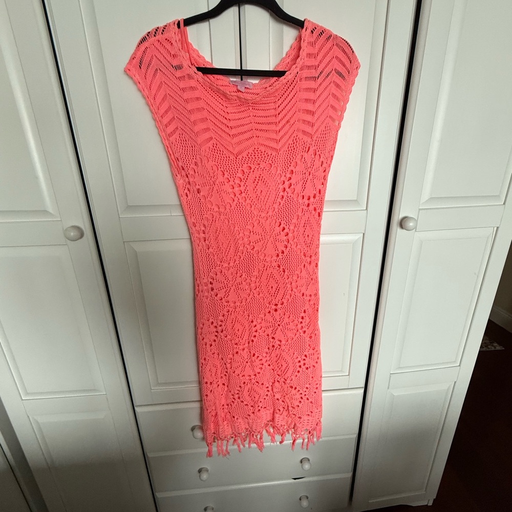 Lilly Pulitzer Vibrant Coral Knit Dress
